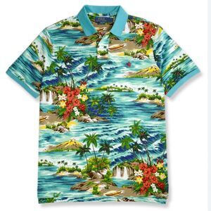 Ralph Lauren Men's Vibrant Island Print Polo